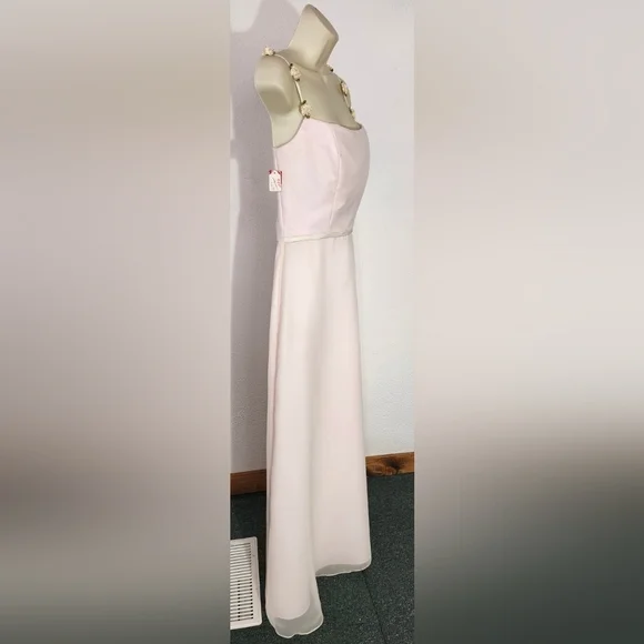 Jordan Dress Prom Y2K Coquette Girl Rose Straps Soft Pink Size 8 - Picture 7 of 16